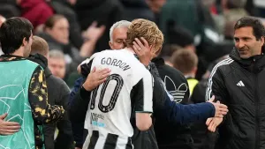Anthony Gordon revels in Jose Mourinho praise after Newcastle beat Benfica
