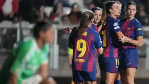 Barcelona thrashed Roma in the Champions League (Alessandra Tarantino/AP)