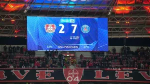 Paris St Germain put seven past Bayer Leverkusen (Martin Meissner/AP)