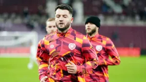 Craig Halkett’s stoppage-time derby winner sends Hearts five clear at the top