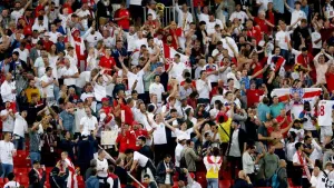 Fans face a potential payout of well over £2,000 to attend all of England’s World Cup fixtures (Tim Goode/PA)