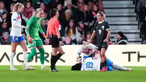 Michelle Agyemang was hurt during England’s friendly against Australia (Bradley Collyer/PA)