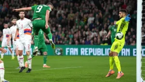 Evan Ferguson goal sees Ireland edge past Armenia to keep World Cup hopes alive