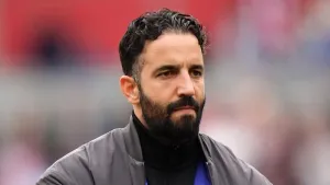 Ruben Amorim dismissed criticism from Sean Dyche ahead of Manchester United’s meeting with Nottingham Forest (Adam Davy/PA)