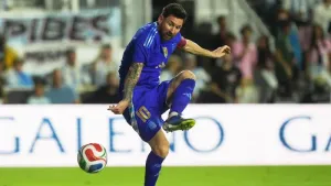 Lionel Messi has two assists as Argentina put six past Puerto Rico