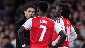 Mikel Arteta hails Arsenal’s squad depth after resting Rice, Eze and Saka