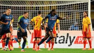 Napoli extend lead at top of Serie A thanks to Frank Anguissa header