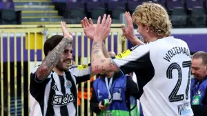 Newcastle hit four in dominant Champions League win at Union Saint-Gilloise