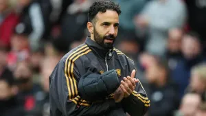 Ruben Amorim said he is not interested in Arne Slot’s assessment of his team (Martin Rickett/PA)