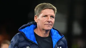 Oliver Glasner is in no mood to celebrate Crystal Palace’s long unbeaten sequence (Adam Davy/PA)