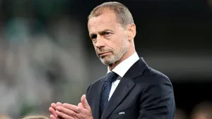 Aleksander Ceferin was speaking at the General Assembly of European Football Clubs in Rome on Wednesday (Rafal Oleksiewicz/P
