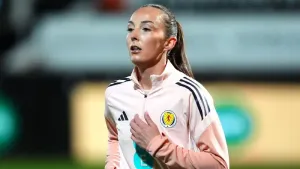 Caroline Weir struck a dramatic equaliser (Andrew Milligan/PA)