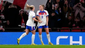 Georgia Stanway treble helps England thrash China at Wembley