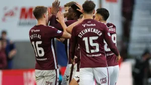 Hearts go nine points clear after swatting aside Dundee