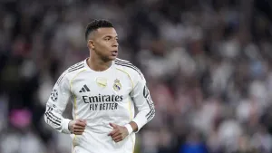 Kylian Mbappe nets hat-trick as Real Madrid win thriller against Olympiacos