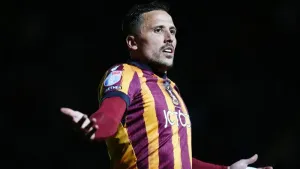 Antoni Sarcevic scored Bradford’s winner against his former club (Mike Egerton/PA)