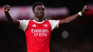 Arsenal are not paying attention to the challenge of Manchester City, according to Bukayo Saka (Bradley Collyer/PA)