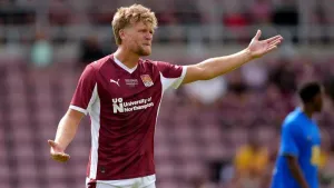 Cameron McGeehan scored twice for Northampton (Joe Giddens/PA)