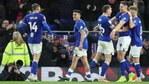 Ipswich brought Coventry’s winning run to an abrupt halt (Nigel French/PA).