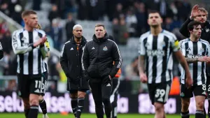 Newcastle boss Eddie Howe was unhappy that his side was not awarded a second-half penalty during the 2-2 Premier League draw