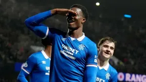 Rangers’ Emmanuel Fernandez was on target against Hibernian (Andrew Milligan/PA)