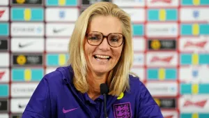 Sarina Wiegman has been named women’s coach of the year (Martin Rickett/PA).