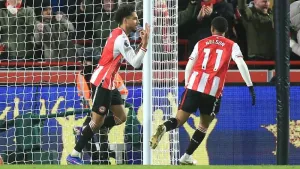 Kevin Schade scored a hat-trick as Brentford beat Bournemouth (Peter Tarry/PA)
