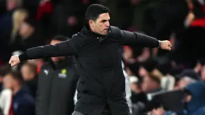 Manager Mikel Arteta admitted Arsenal suffered during their win over Brighton (Bradley Collyer/PA)