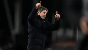 Crystal Palace manager Oliver Glasner has downplayed his side’s lofty position in the league after beating Fulham (John Walt