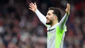 Manchester City’s Rayan Cherki scored the winner (Barrington Coombs/PA)