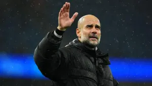 Pep Guardiola wants his players to enjoy Christmas – but not too much (Martin Rickett/PA)