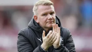 Pete Wild’s Fleetwood knocked Luton out of the FA Cup (Richard Sellers/PA)