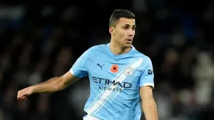 Rodri in action against Bournemouth (Martin Rickett/PA)
