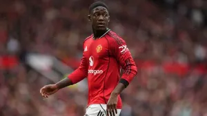 Ruben Amorim has been criticised for his handling of Kobbie Mainoo (Martin Rickett/PA)