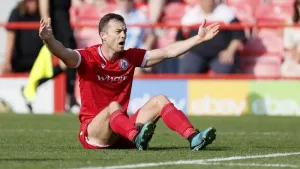 Shaun Whalley’s penalty proves enough for Accrington against 10-man Harrogate