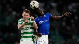 Adama Sidibeh nearly won it for St Johnstone (Andrew Milligan/PA)