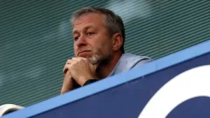 Roman Abramovich in the stands (Jed Leicester/PA)