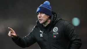 Stockport boss Dave Challinor fumes at his side’s display in loss to Stevenage