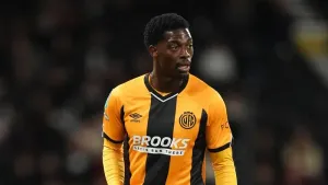 Sullay Kaikai equalised for Cambridge (Adam Davy/PA)