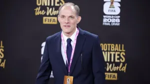 Thomas Tuchel at the World Cup draw (Sam Corum/PA)