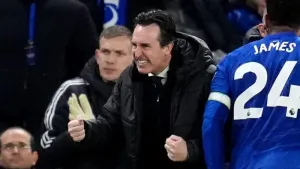 Unai Emery is playing down Aston Villa’s title chances (PA)