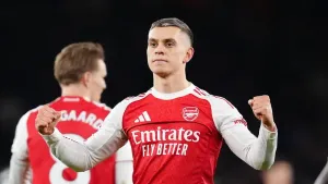 Leandro Trossard scored in Arsenal’s statement Premier League win over Aston Villa (John Walton/PA)