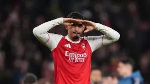 Arsenal defender William Saliba (John Walton/PA)