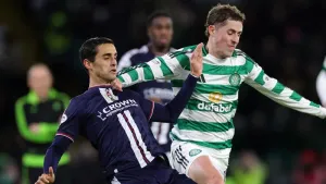 Yan Dhanda, left, scored for Dundee (Steve Welsh/PA)