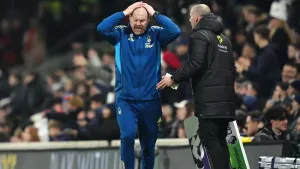 Nottingham Forest manager Sean Dyche saw his side beaten by Fulham (Adam Davy/PA).