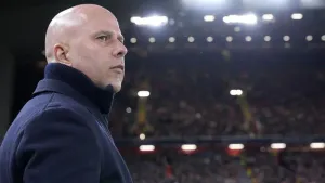 Liverpool manager Arne Slot does not expect the noise around their domestic form to go away (Peter Byrne/PA)