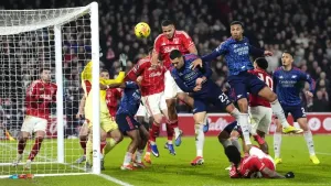 Arsenal were held to a 0-0 draw at Nottingham Forest (Nick Potts/PA)