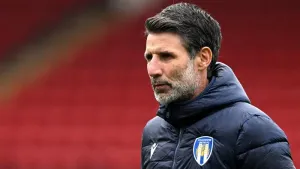 Danny Cowley saw his Colchester side beat Bristol Rovers (Cody Froggatt/PA).