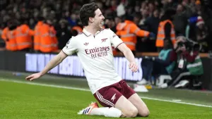Declan Rice double helps Arsenal stave off Bournemouth in five-goal thriller