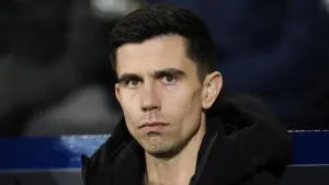 Eric Ramsay on the touchline (Nick Potts/PA)